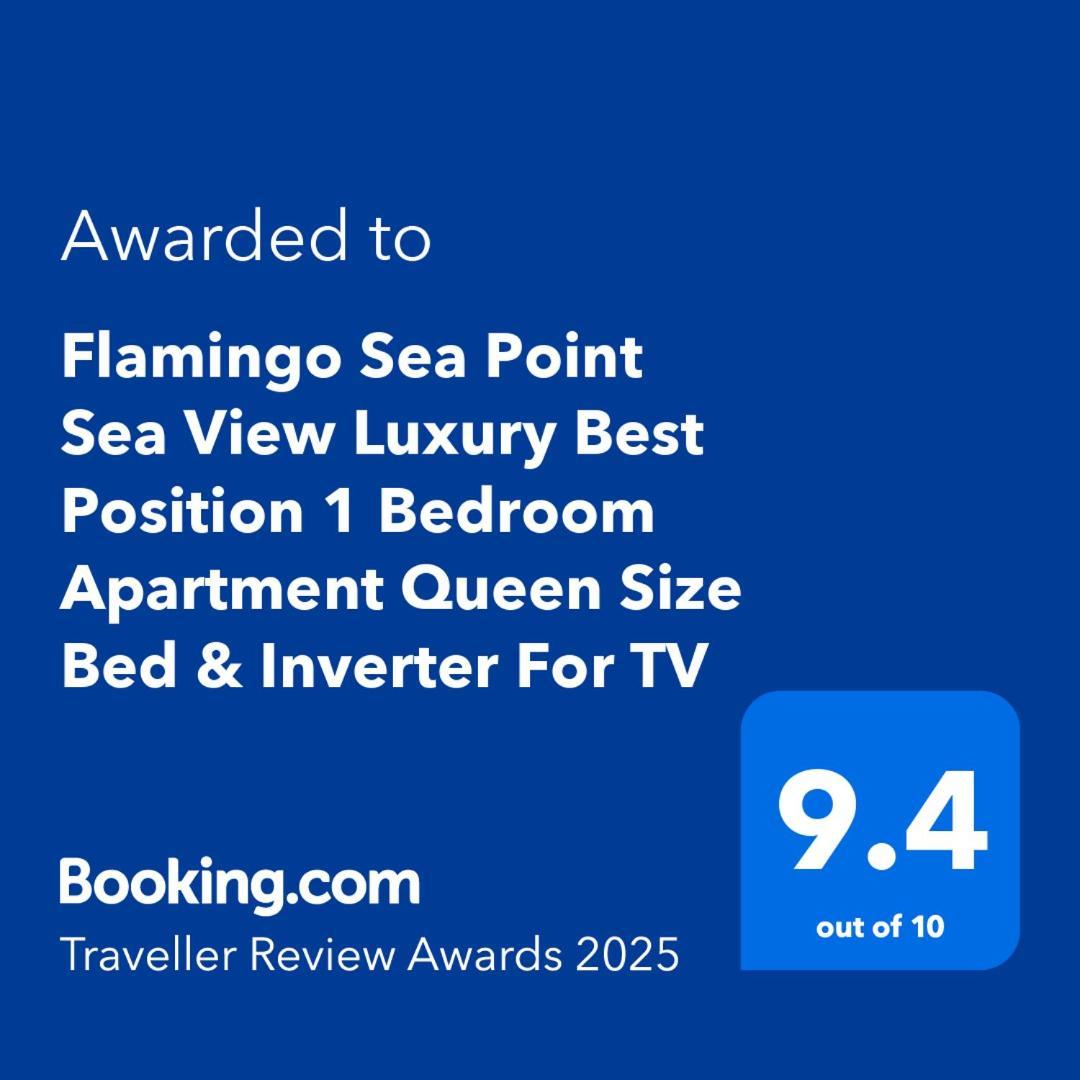 Flamingo Sea Point Sea View Luxury Best Position 1 Bedroom Apartment Queen Size Bed & Inverter For Tv Fokváros Kültér fotó